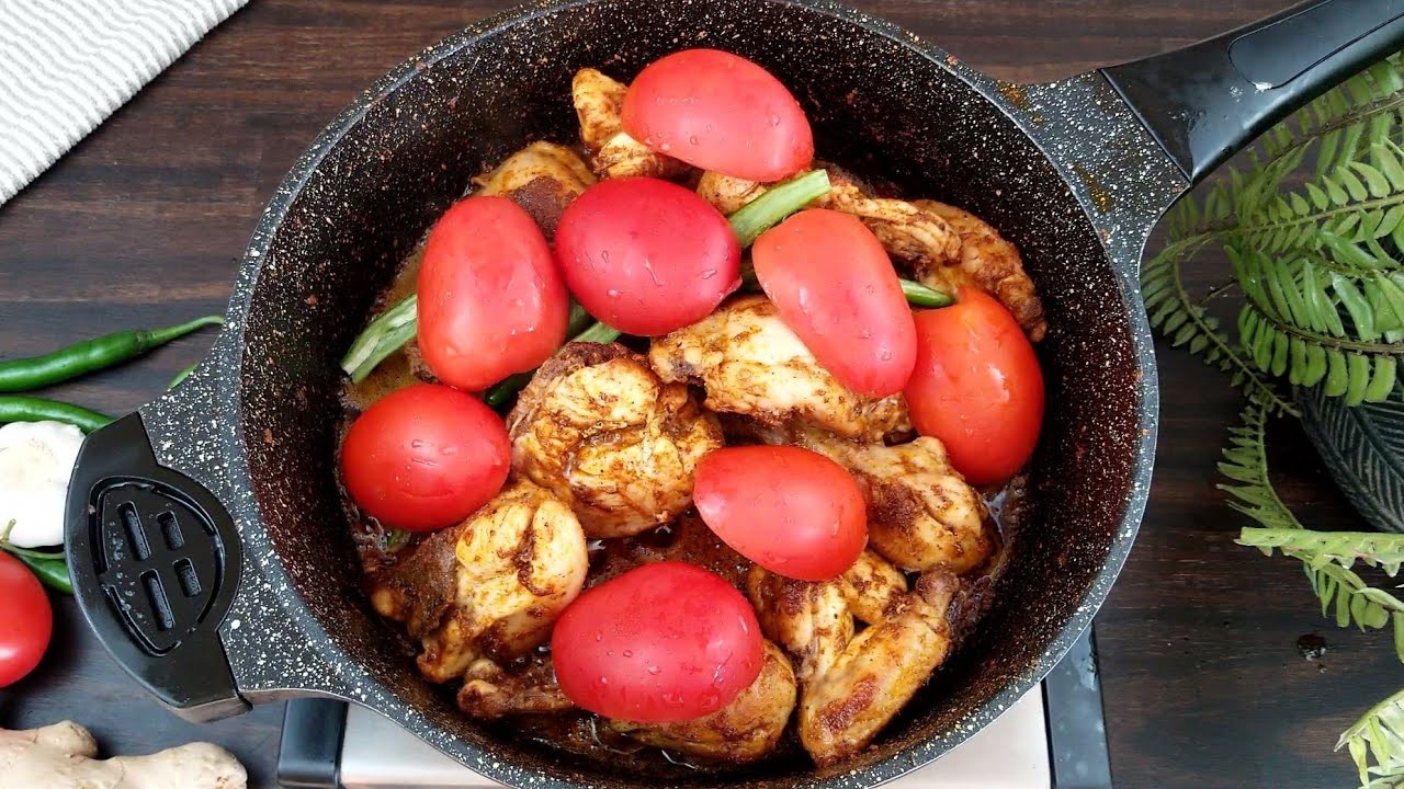 جربوا طبخ الدجاج بالطريقة الباكستانية! طبخة دجاج سهلة للغداء فاقت توقعاتي🙂 Pakistani Karahi Recipe