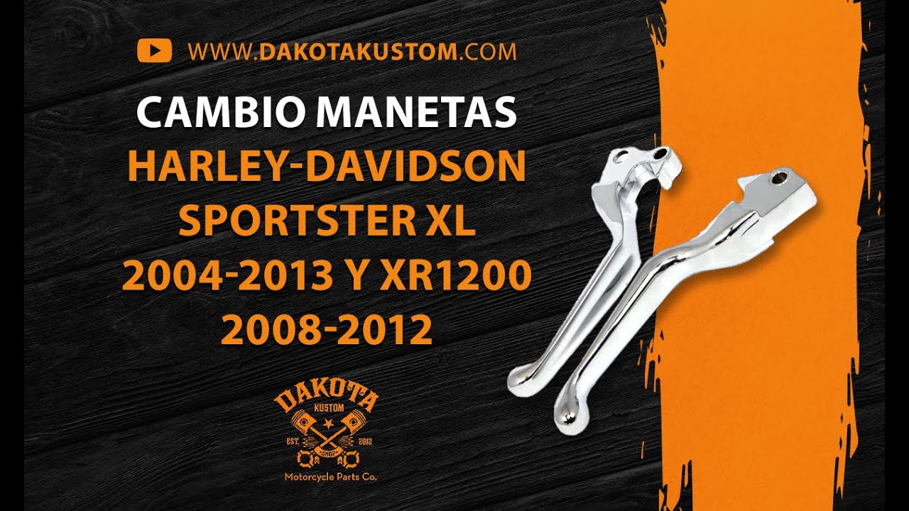 Cambio Manetas Harley-Davidson Sportster XL 2004-2013 y XR1200 2008-2012 - Dakota Kustom