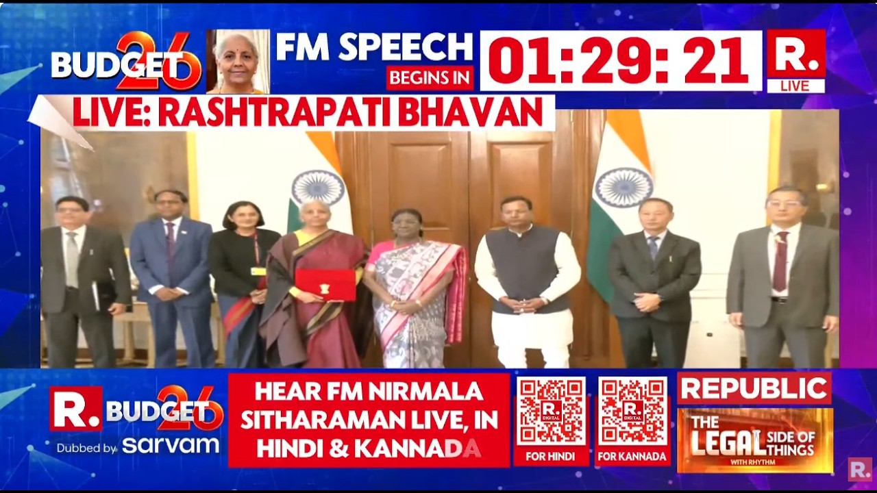 Union Budget 2026 LIVE: FM Nirmala Sitharaman Meets President Murmu Ahead Of Budget Speech