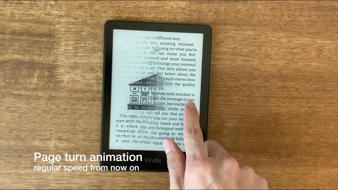 Kindle Paperwhite Gen 5 (2021 model) Page Turn Animation