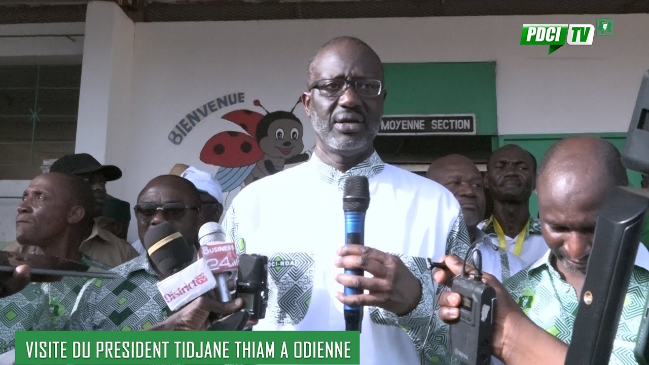 PDCI-RDA: VISITE DU PRESIDENT TIDJANE THIAM A ODIENNE