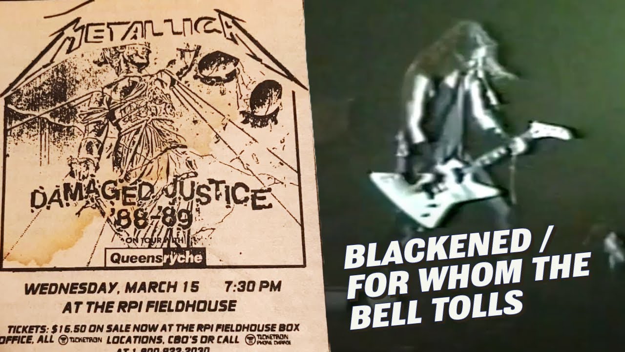 Metallica - Blackened / For Whom the Bell Tolls (Troy NY, 1989)