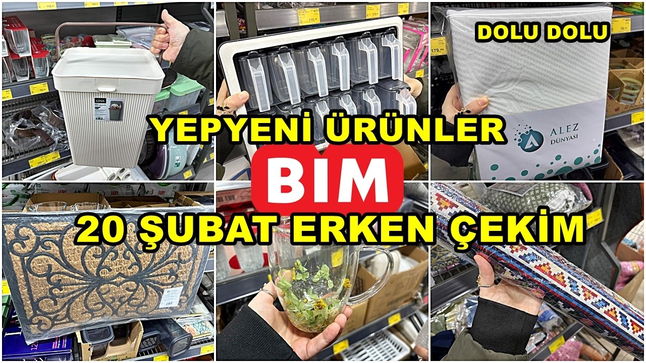 BİME GELDİ HEMEN ALDIK💃BİM 20 ŞUBAT 2026 CUMA💃/GERÇEK İLK VE TEK ERKEN ÇEKİM❗️/YEPYENİ ÜRÜNLER/