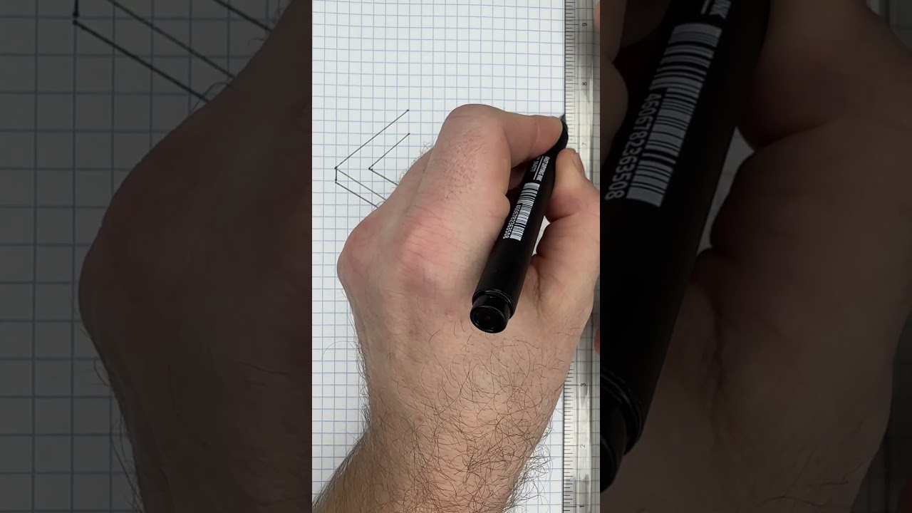 Как рисовать легко и просто 3D рисунки? #искусство #рисование #art #3d
