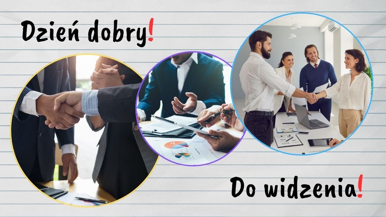 DZIEŃ DOBRY | formal greetings & farewells | formalne powitania i pożegnania POLONIK - learn Polish