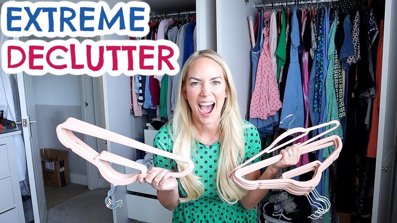 EXTREME DECLUTTER + CLOSET KONMARI | CLEAN WITH ME | I NEED TO STOP BUYING THIS!  EMILY NORRIS