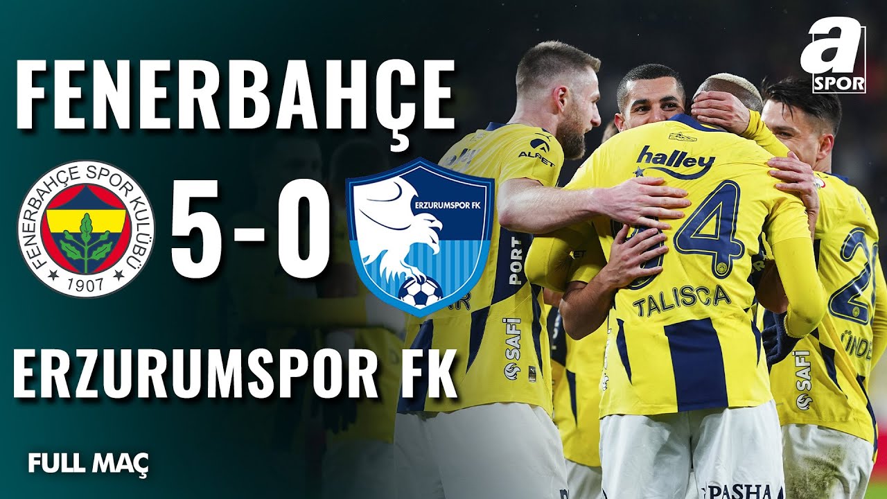 Fenerbahçe 5-0 Erzurumspor FK | FULL MAÇ | Ziraat Türkiye Kupası B Grubu | 05.02.2025