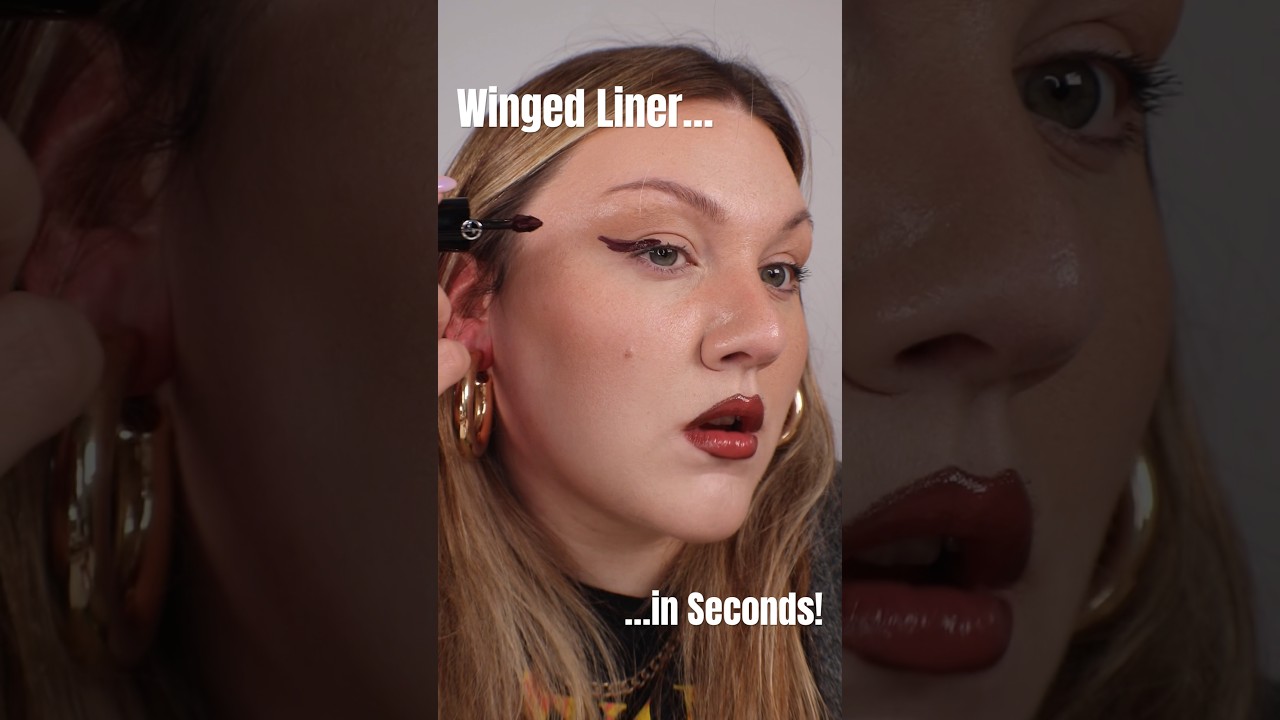 Winged Liner… in seconds! 👼🏼✨ 