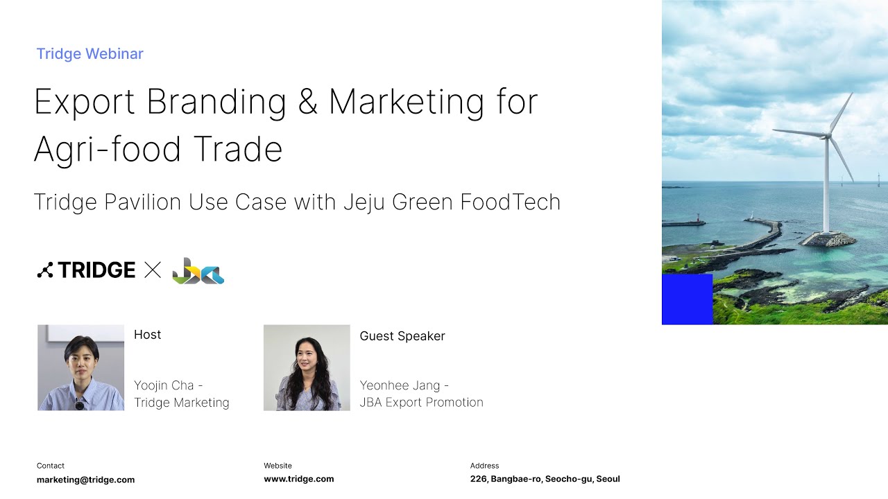 Export Branding & Marketing for Agri-food Trade | Use Case with Jeju