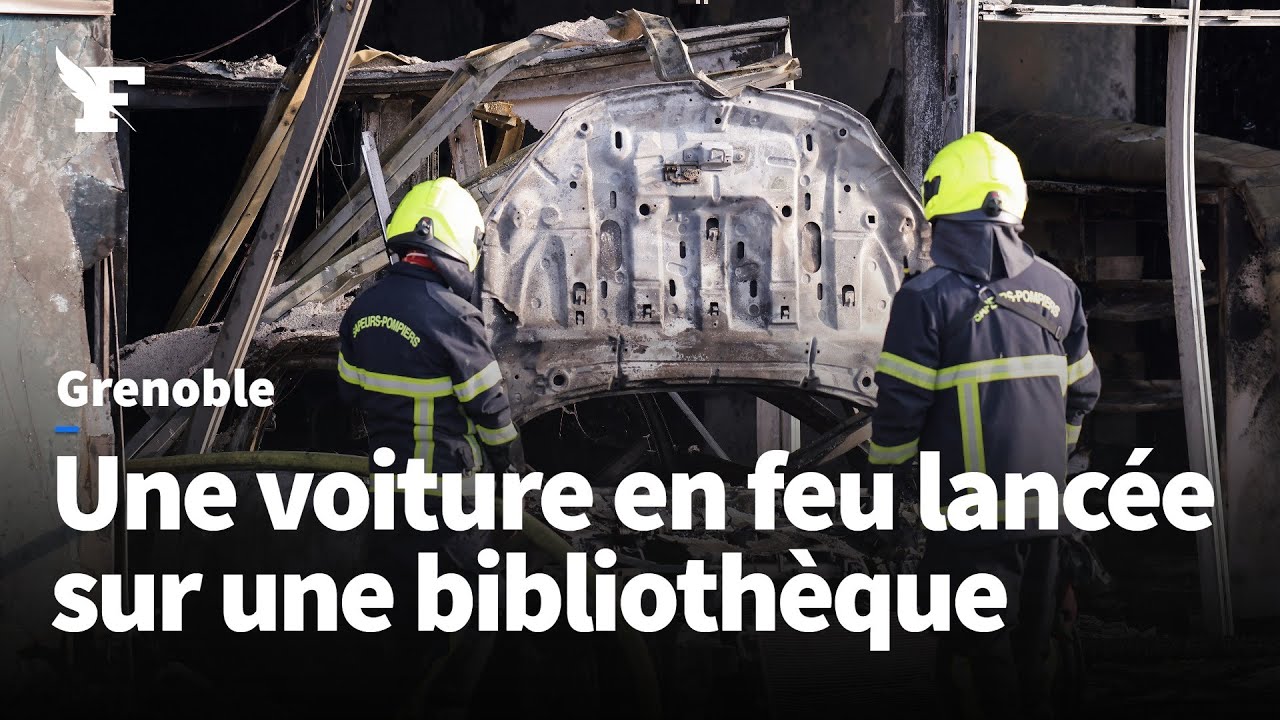 À Grenoble, une bibliothèque neuve incendiée en marge d'échauffourées avec la police