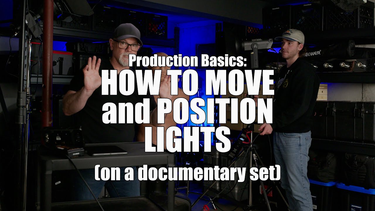 How to Move and Position a Light on a Documentary Set | PA Training