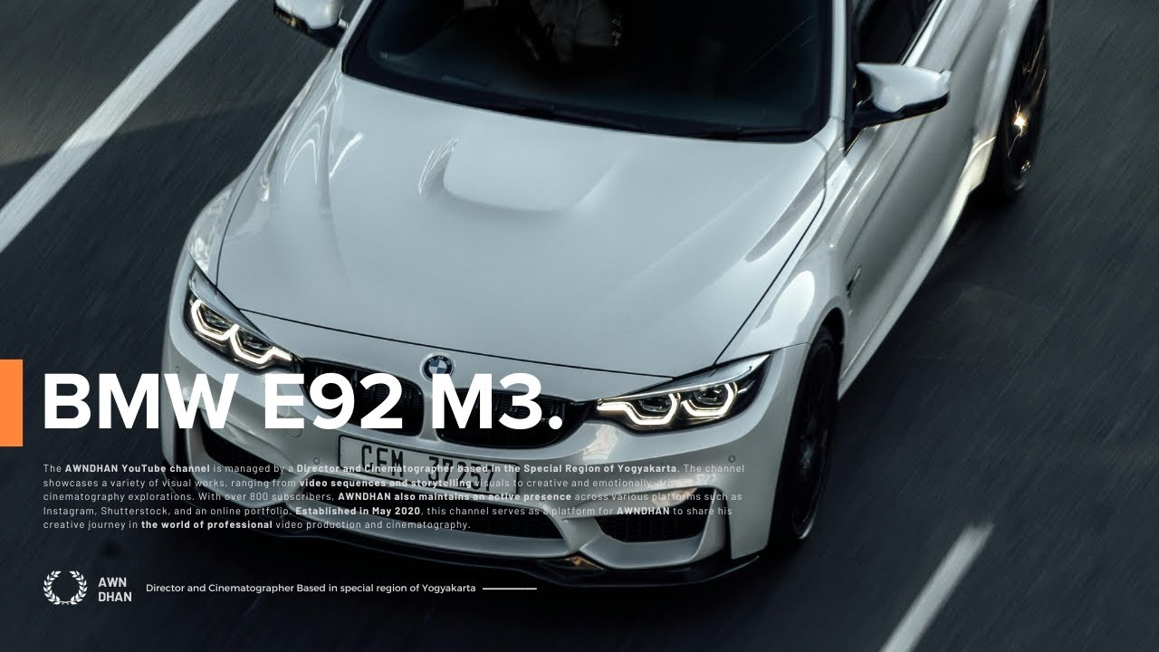 BMW E92 M3 With its smooth body 4K