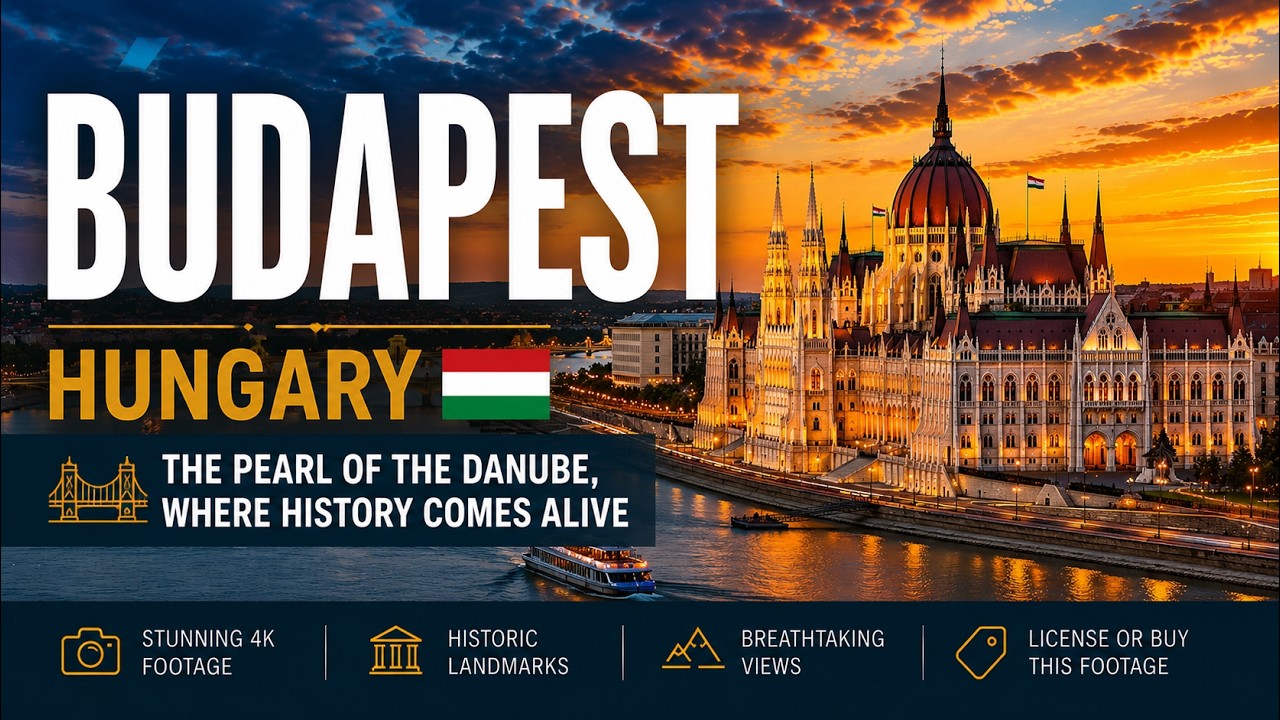 Budapest ● Hungary 🇭🇺 【4K】 Aerial Travel Video
