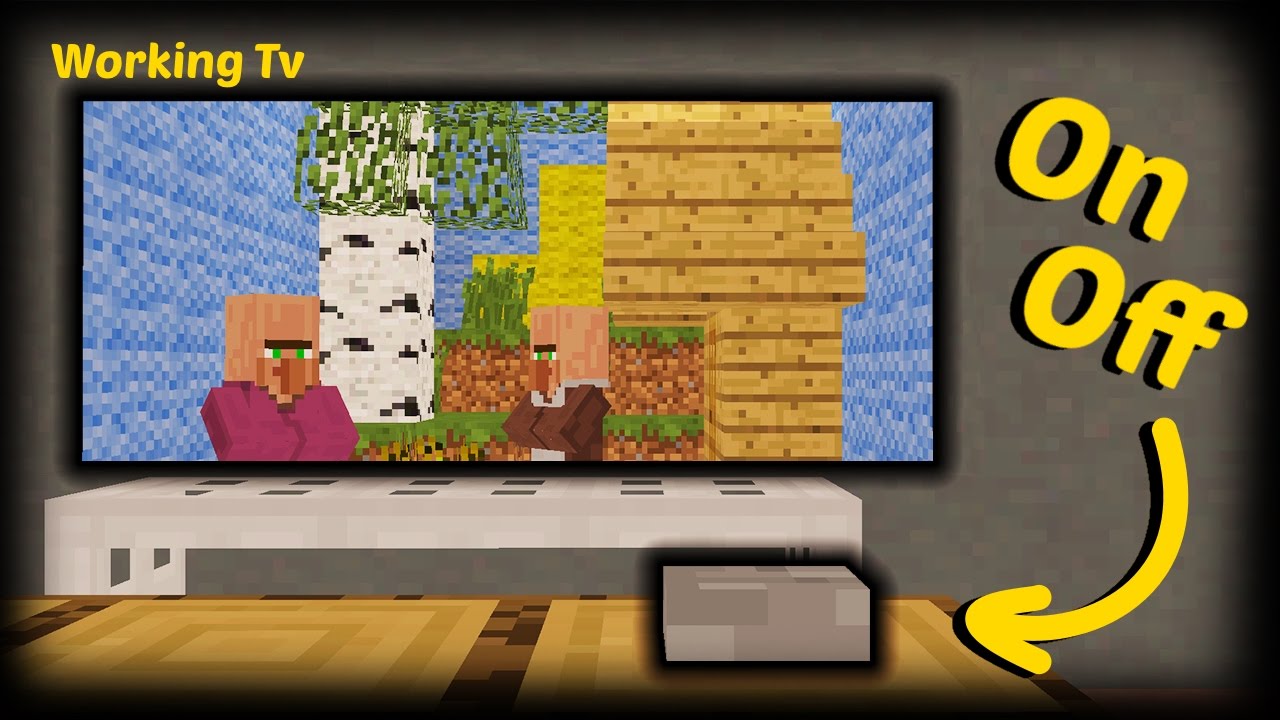 Minecraft - How To Make A Working Tv