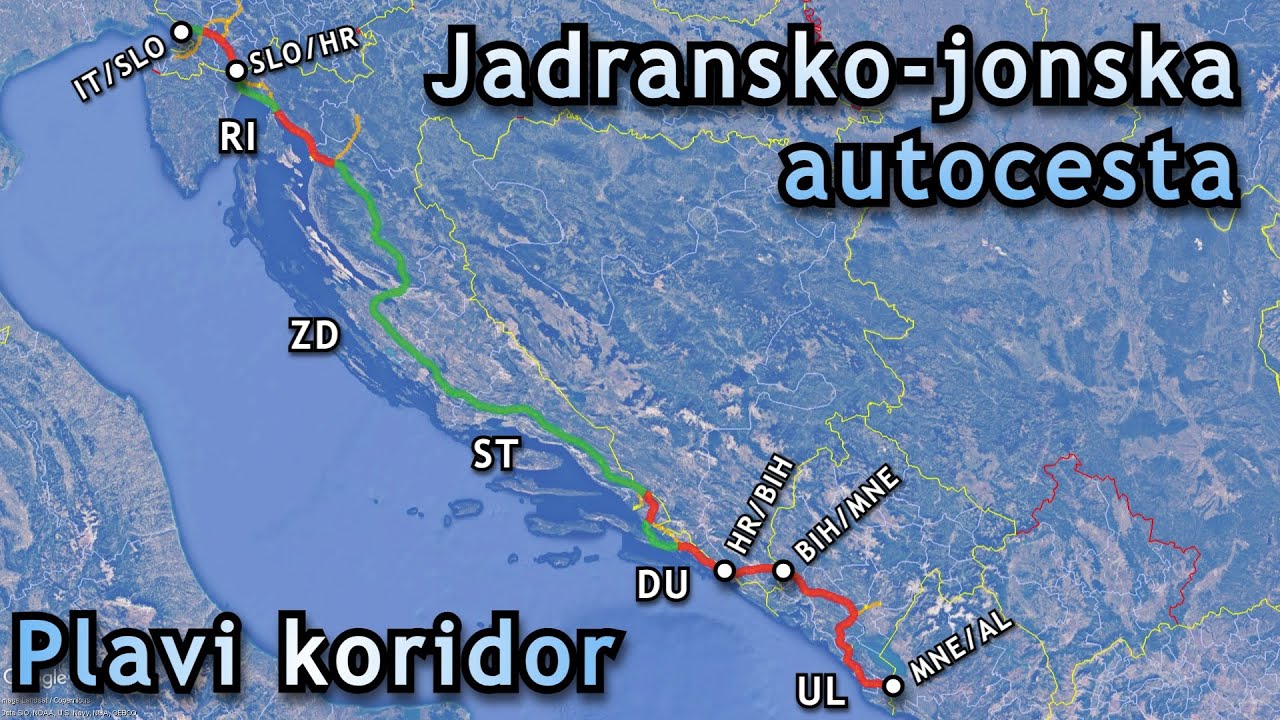 Jadransko-jonska autocesta i Plavi koridor / Adriatic-Ionian motorway and Blue Corridor