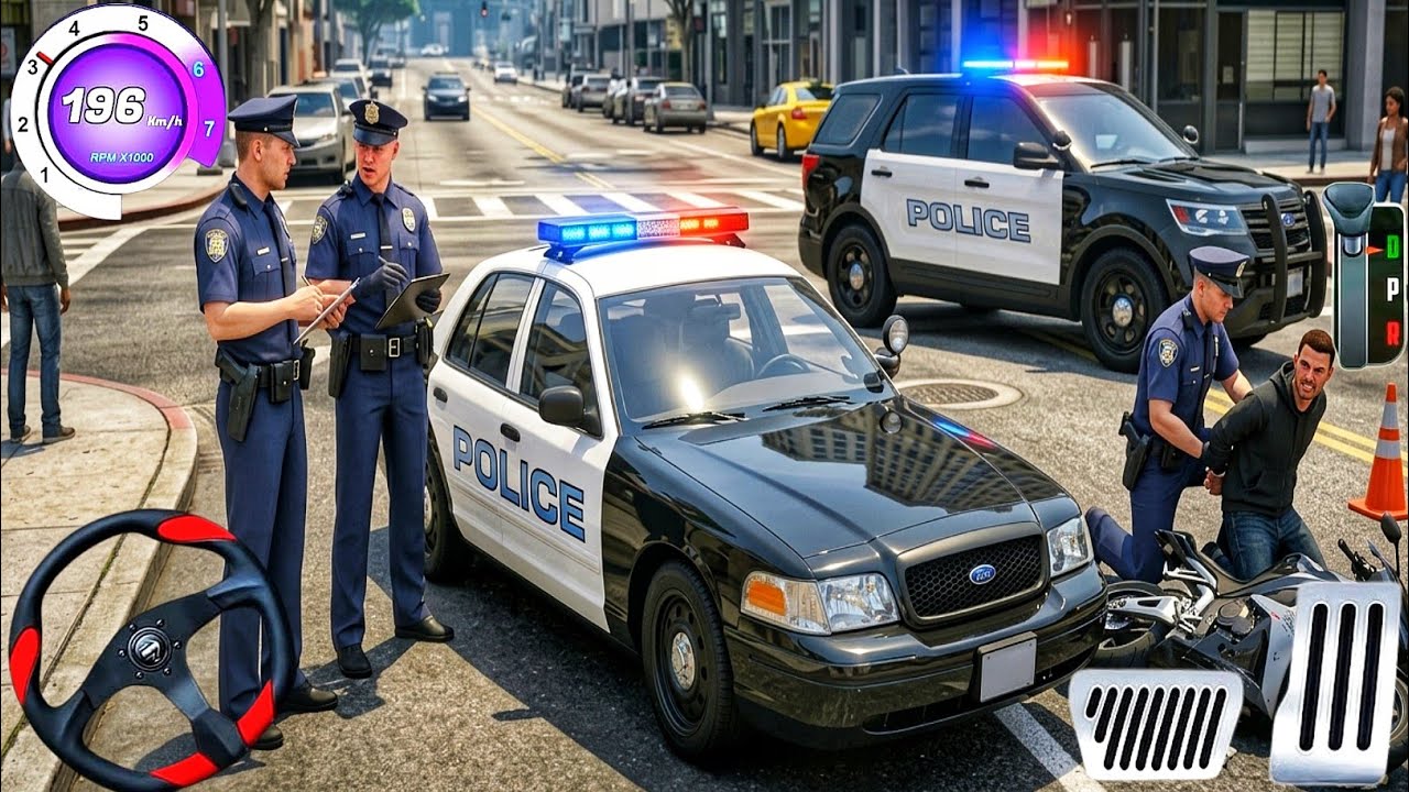 Real Police Simulator 2026: Realistic Police Car Driving & Chases! Cars Games Best Android Gameplay