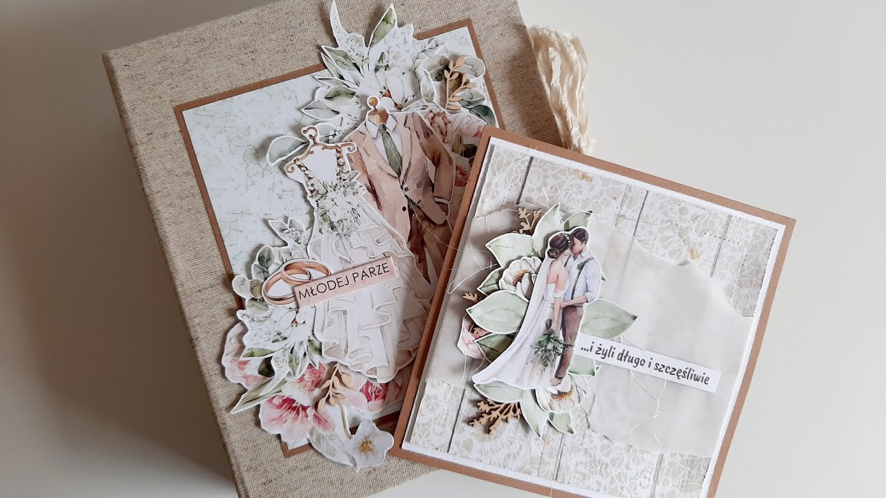 album ślubny🥰😊 kolekcja Mintay Yes I Do  #mintay #album #scrapbooking #rekodzielo