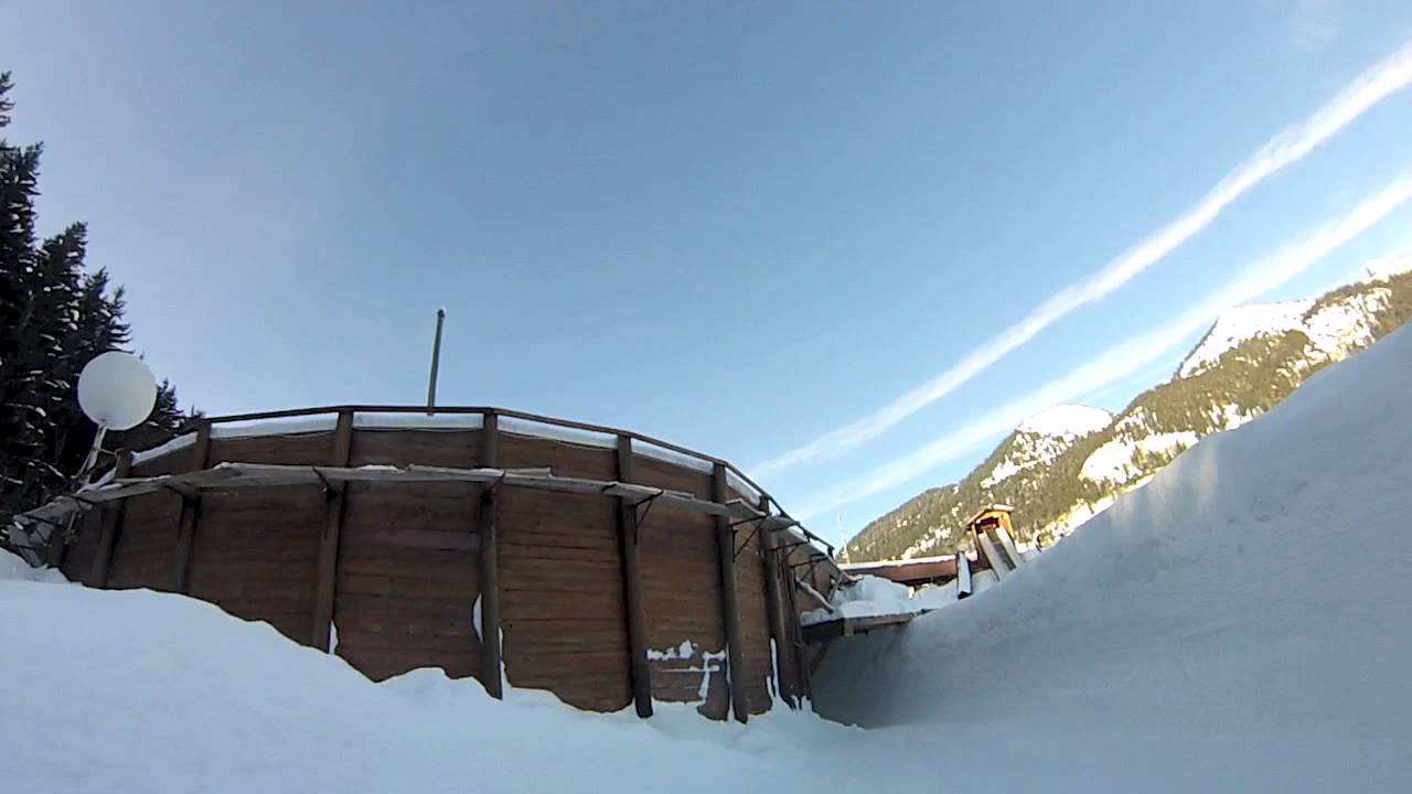 The black run at the Leysin Toboggan Park