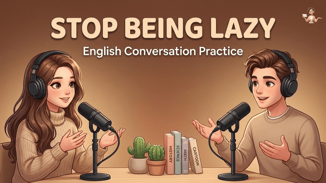 English Podcast For Easy English Conversation | If You're Ambitious But Lazy, Try This Trick