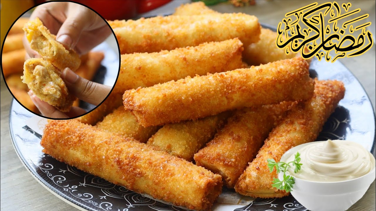 The Most Delicious Spring Roll Recipe 😍 Ramzan Special White Sauce Chicken Roll Recipe