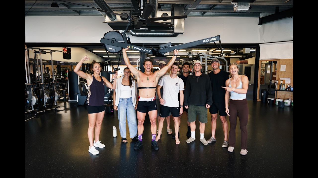 Logan Ullrich breaks 1,000m indoor rowing record