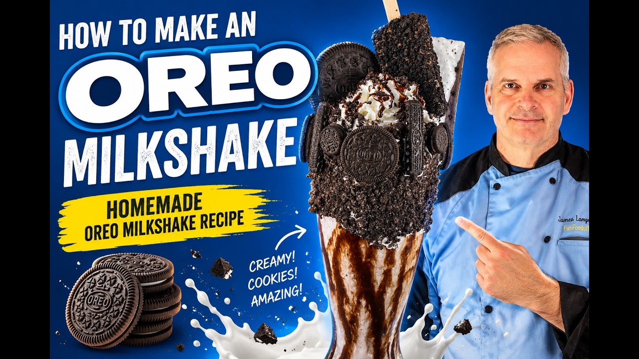 How to Make an Oreo Milkshake | Homemade Oreo Milkshake Recipe