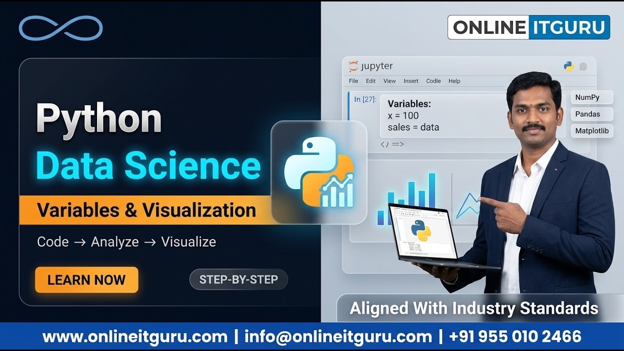 Data Science Basics 2026 | Python Variables, Libraries & Data Visualization Workflow | OnlineITGuru