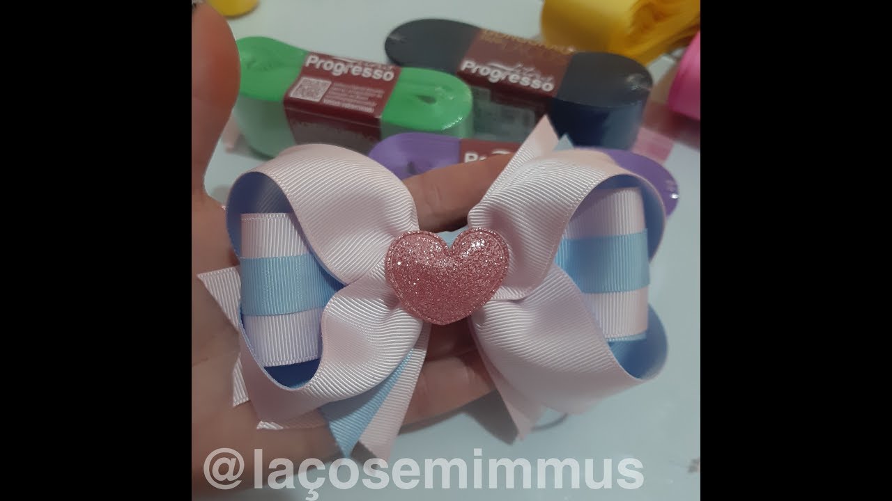 Laço boutique diferente ( fita progresso para laços)