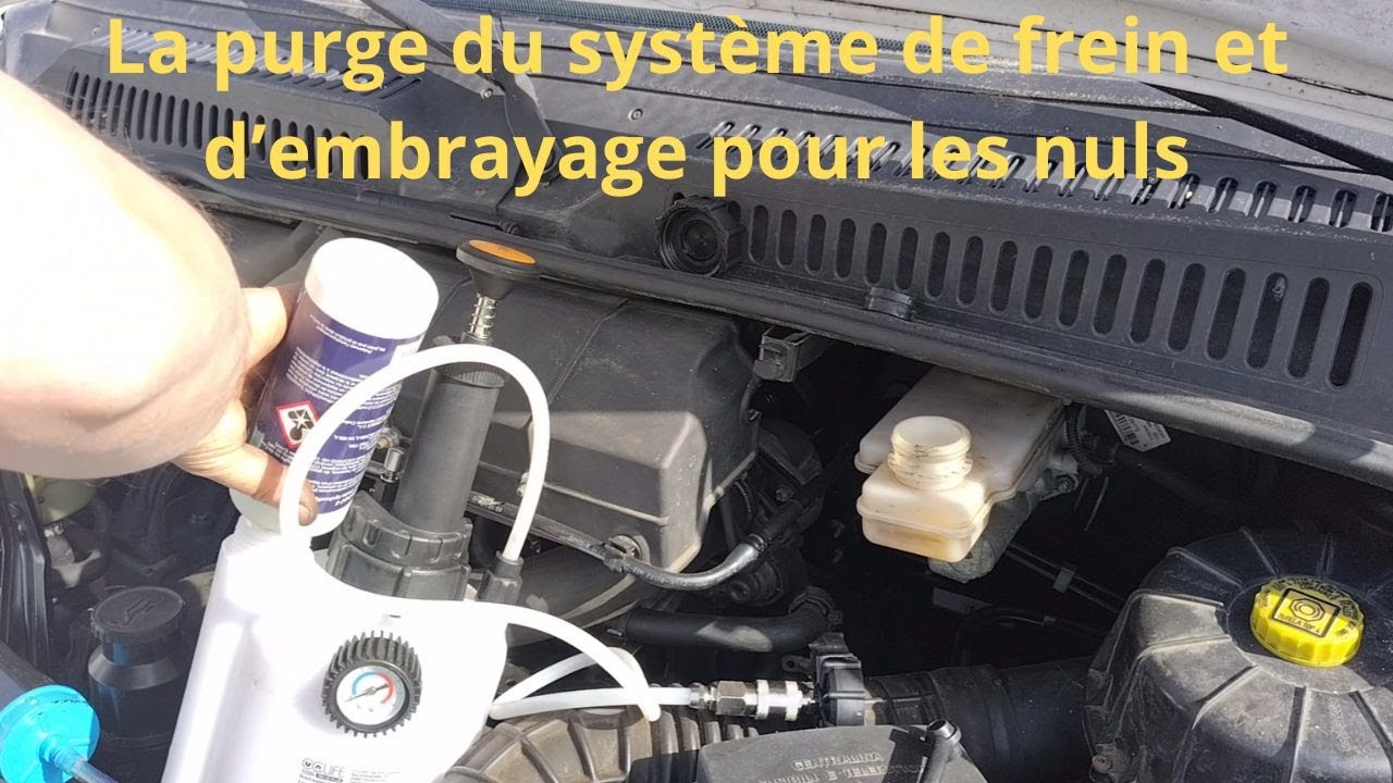 Purge systeme de frein et embrayage facile
