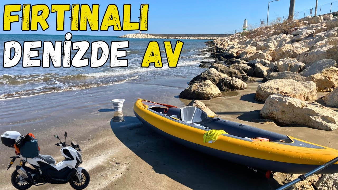 Fırtınalı Denizde Av | Kano ile Balık Avı | #fishing