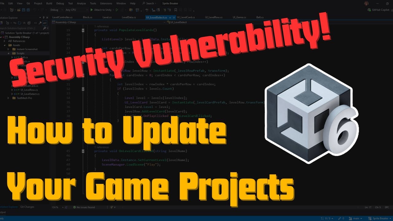 Уязвимость безопасности Unity &mdash; как обновить свои проекты