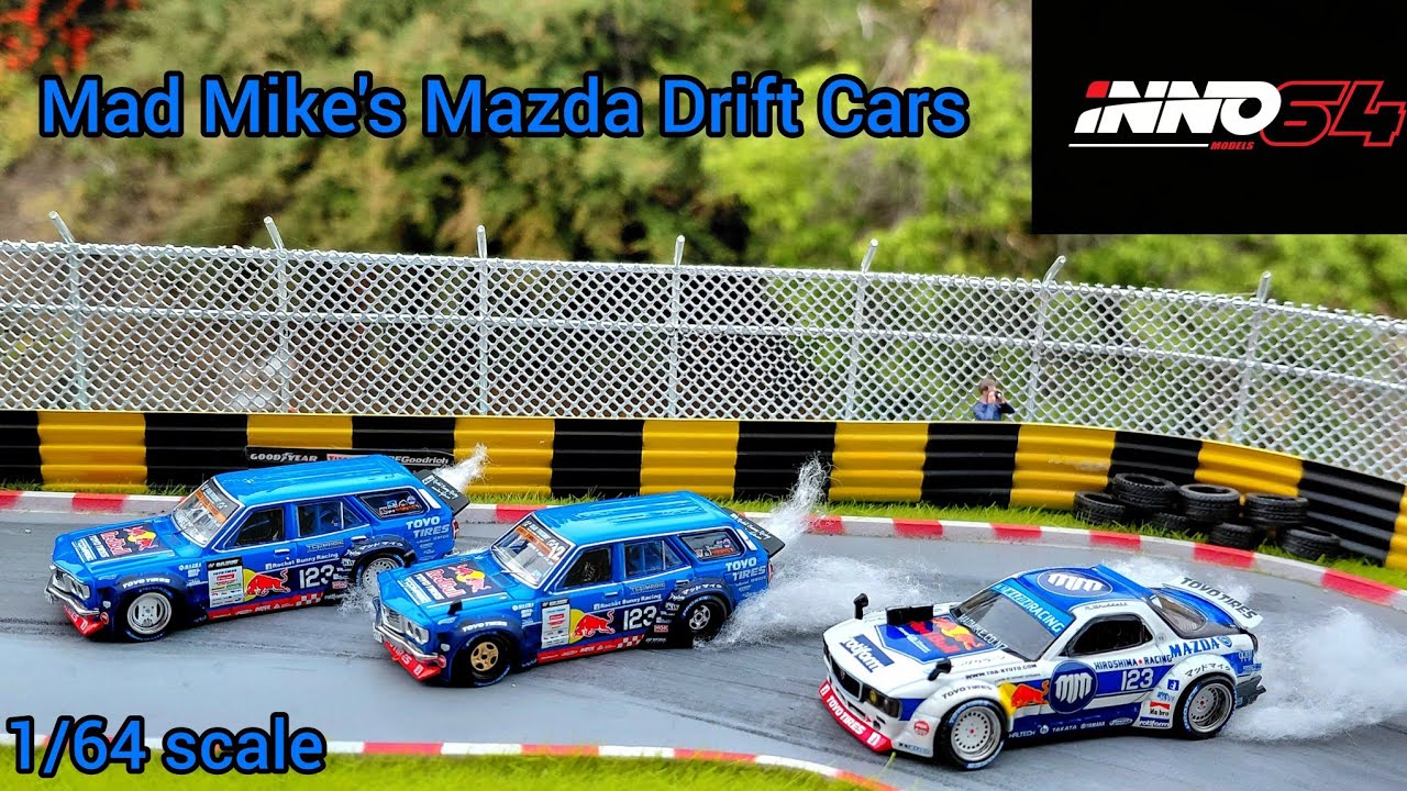 *Unboxing* Mad Mike's Mazda Drift Cars from INNO64 1/64