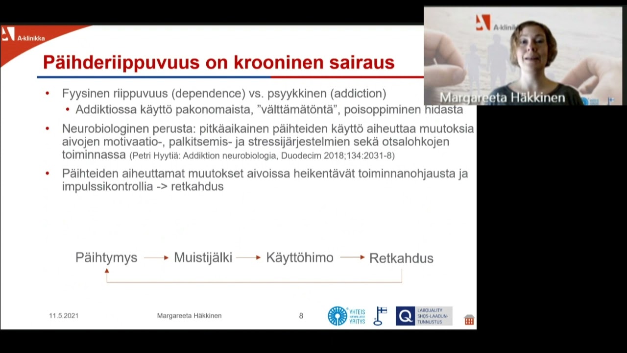 Nainen ja alkoholin riskikäyttö -webinaari - Margareeta Häkkinen: Kuinka paljon on paljon?