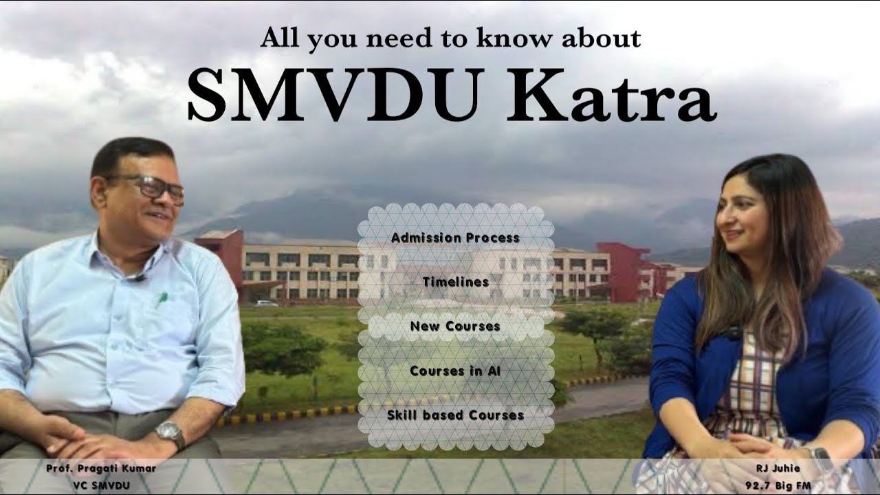 All you would wanna know about SMVDU with the Vice Chancellor of the University Prof Pragati Kumar