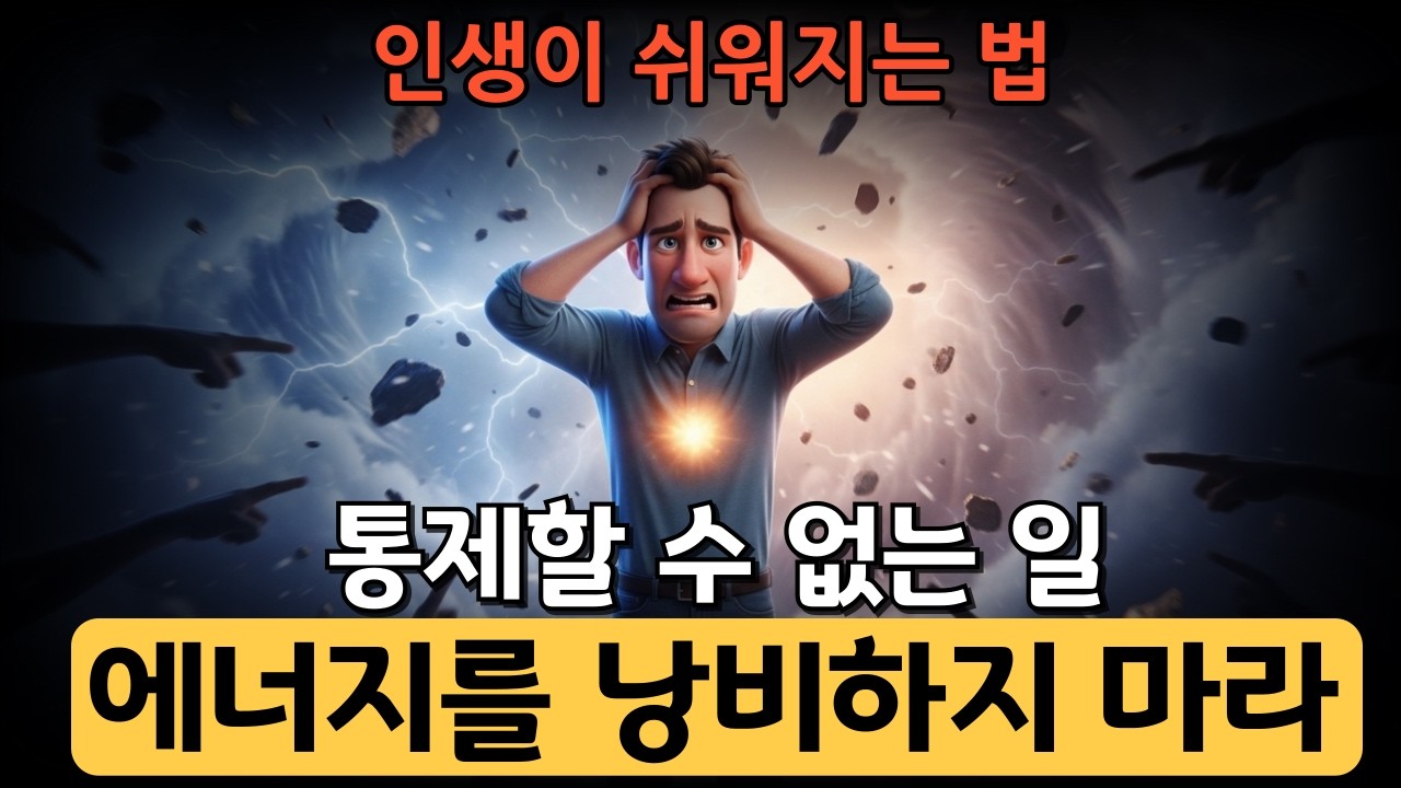 당신이 통제할 수 없는 일에 에너지를 낭비하지 마라