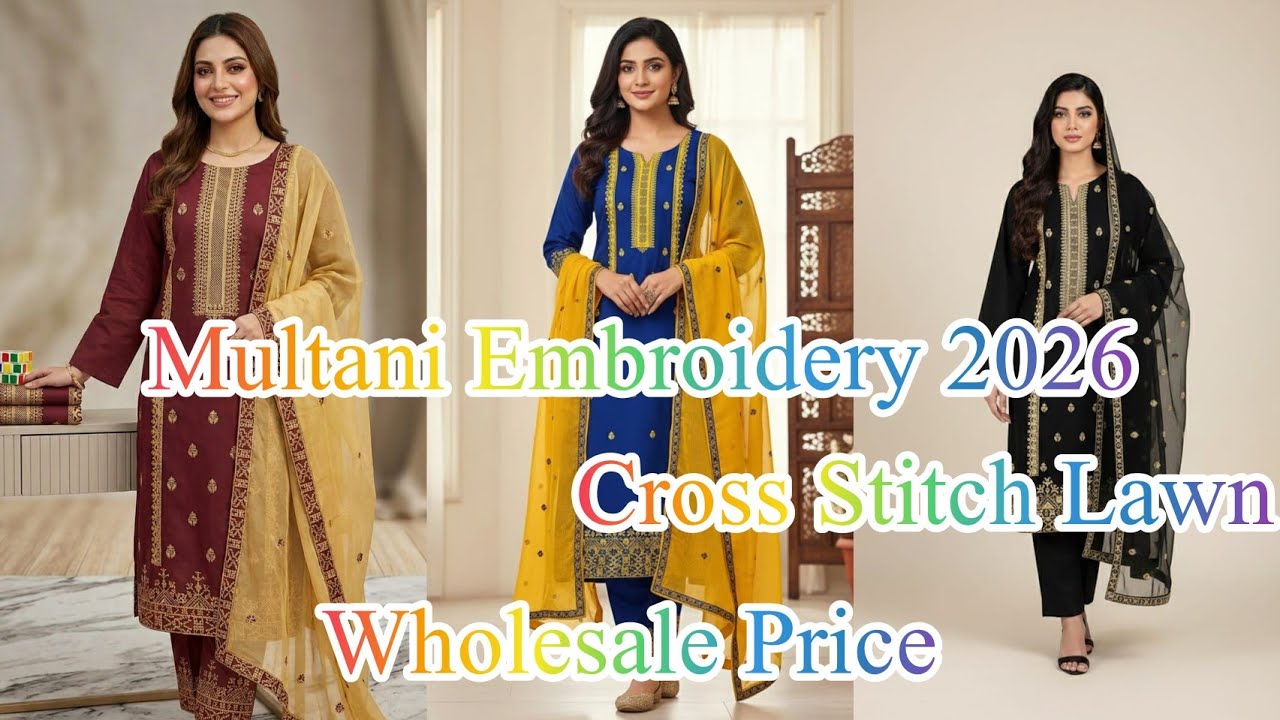 Latest Multani Embroidery Dresses by Cross Stitch | Summer Collection 2026| Price & Full Details