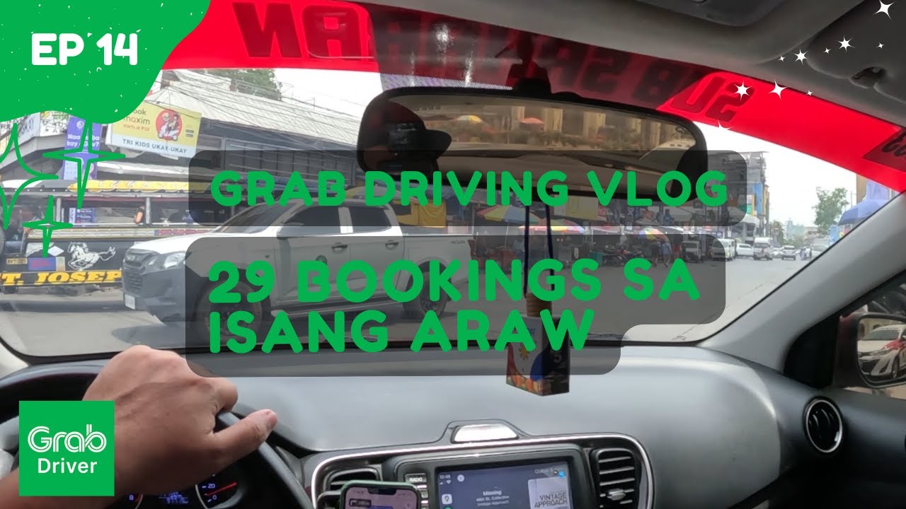 Ep.14 Grab Driving Vlog: 29 Booking ₱4,000 Pesos Kita sa Isang Araw? #Grab #Driver #vlog