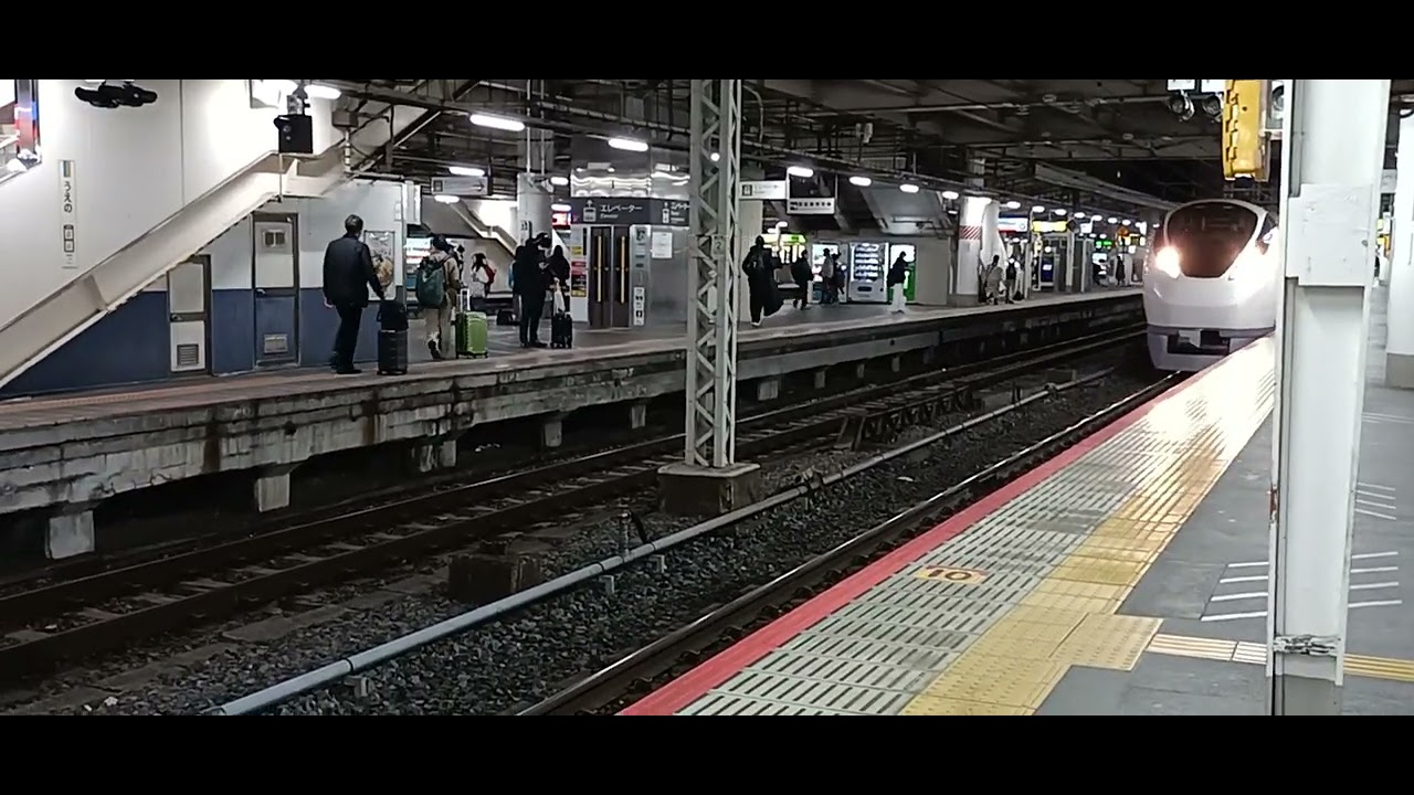上野にて　E657系　特急ひたち22号　品川行到着