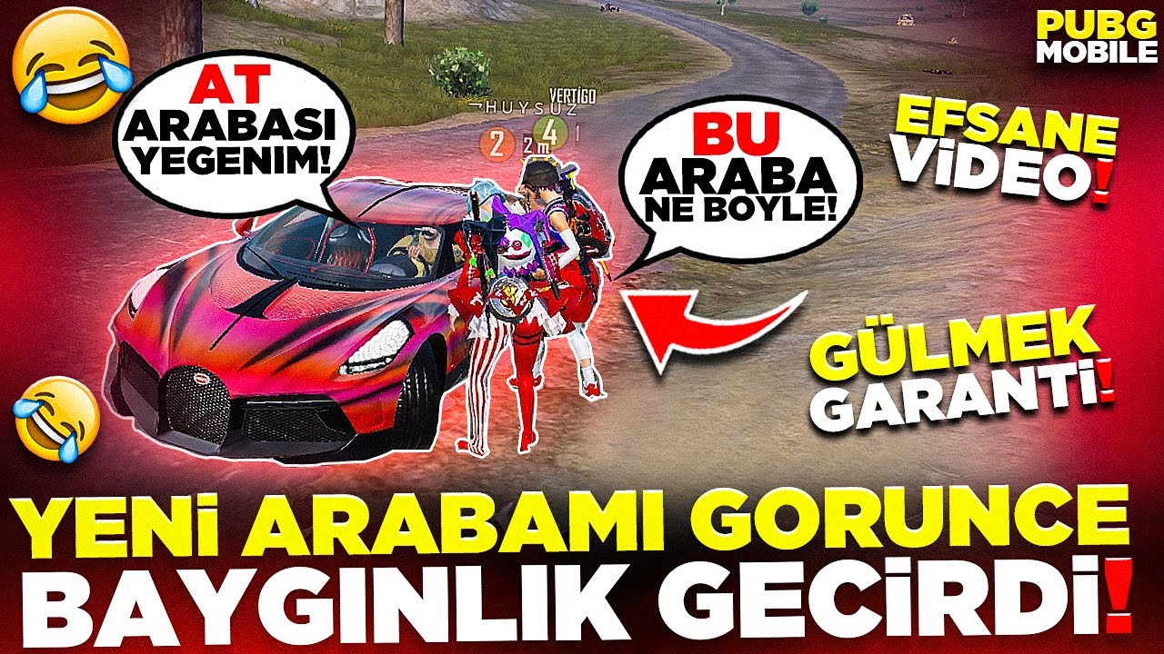 YENİ ARABAMI G&Ouml;R&Uuml;NCE BAYGINLIK GE&Ccedil;İRDİ 🤣G&Uuml;LMEK GARANTİ 😂 | PUBG MOBILE
