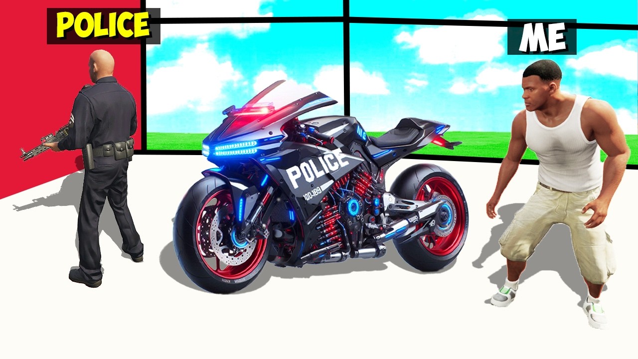 Stealing RARE POLICE SUPER BIKES in GTA 5!