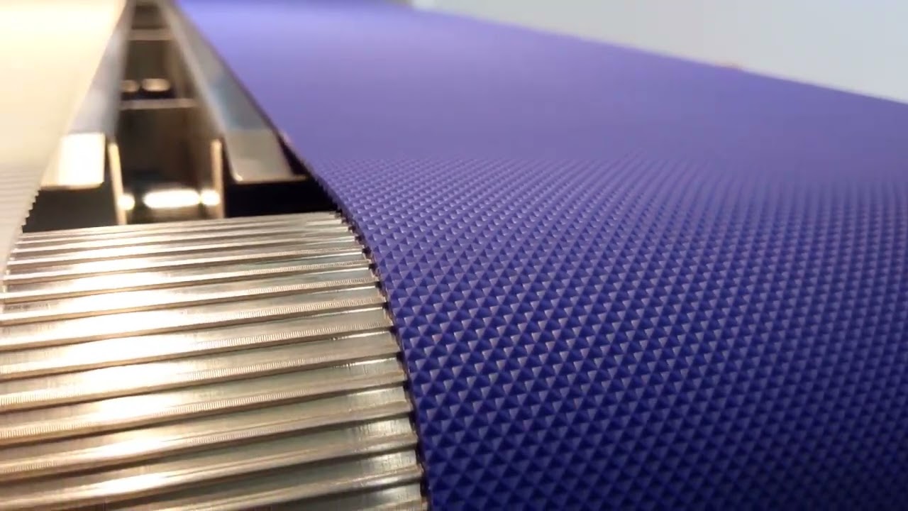 Slip-free conveyor belt on AT5 pulley
