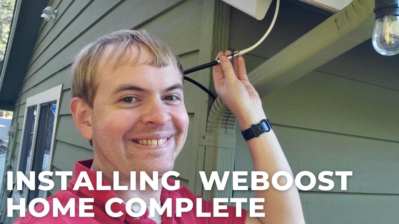 Установка усилителя сигнала сотовой связи weBoost Home Complete