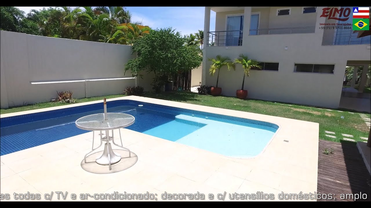 Casa Cetus; 5 Suítes + DCE a poucos metros do mar. Linda casa na Praia de Guarajuba.