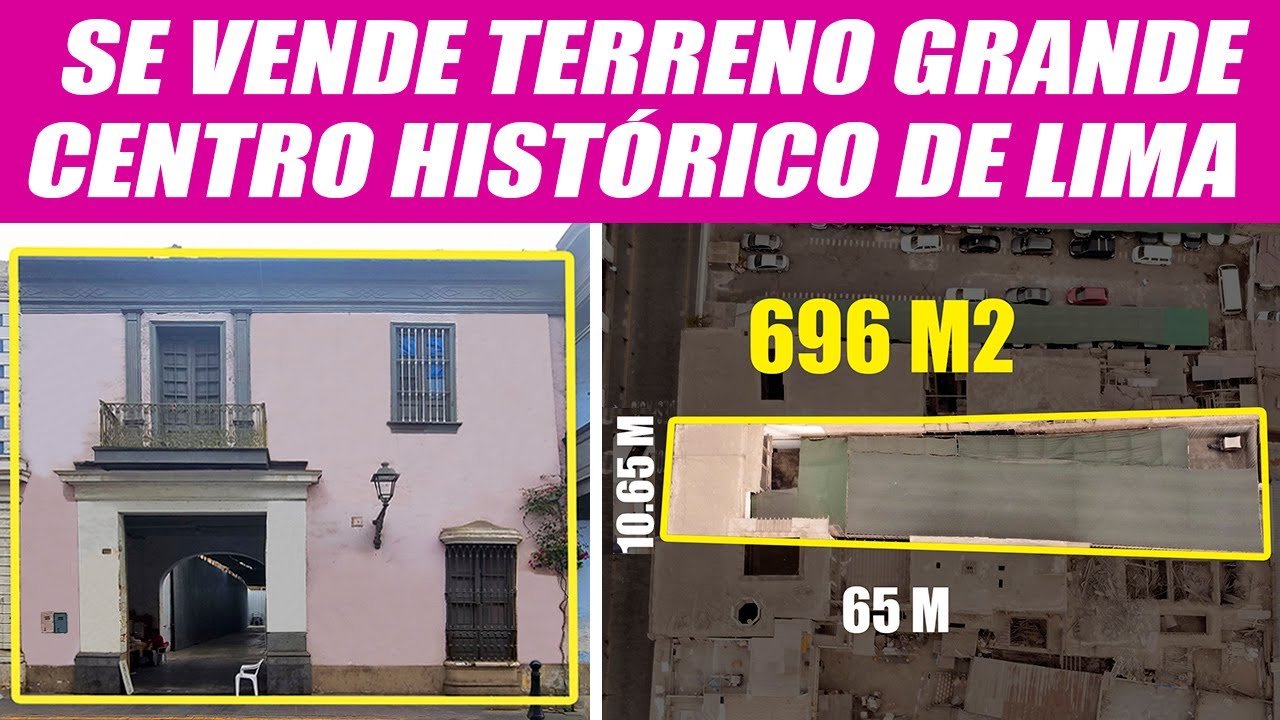 SE VENDE TERRENO GRANDE EN CENTRO HISTÓRICO DE LIMA