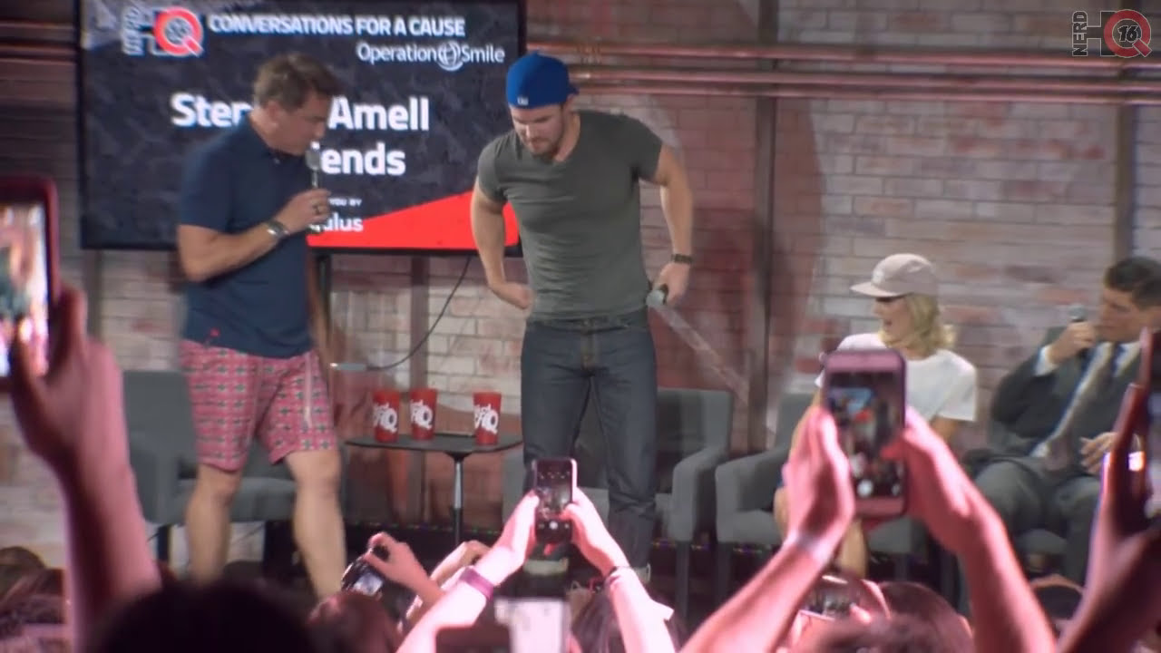 John Barrowman Crashes Stephen Amell 