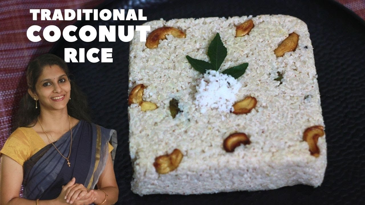 Kerala Traditional Coconut Rice Recipe in Hindi | Nariyal Chawal | Variety Rice Recipes | Not Fried
