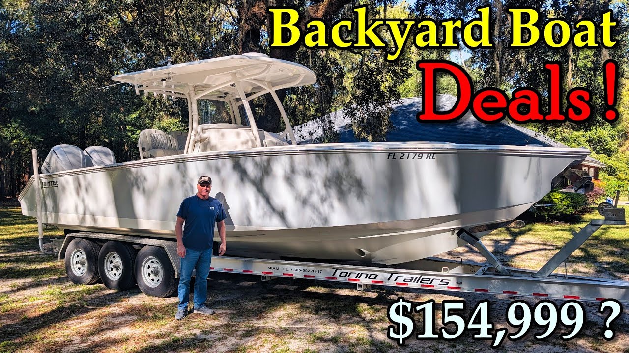 Backyard Boat Deal ! How Did He Do It ! Jupiter 30 