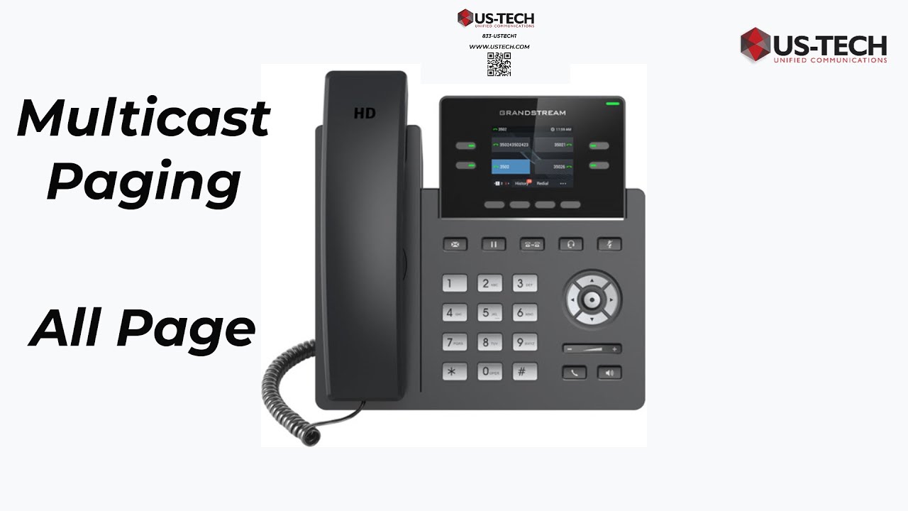 How To Program All Page For Voip Phones Grandstream Phones Grp 26xx How To Program All Page On Voip