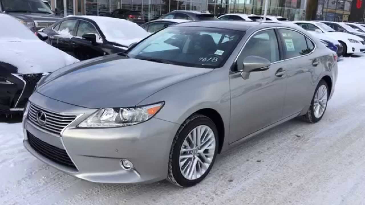 New Atomic Silver 2015 Lexus ES 350 4dr Sdn FWD Executive Package Review West Edmonton