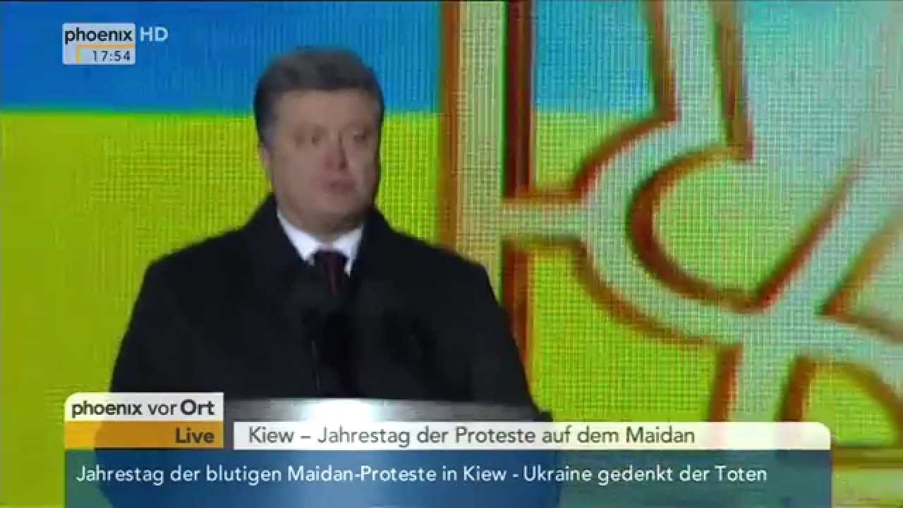 Jahrestag der Proteste auf dem Maidan: Rede von Petro Poroschenko am 20.02.2015